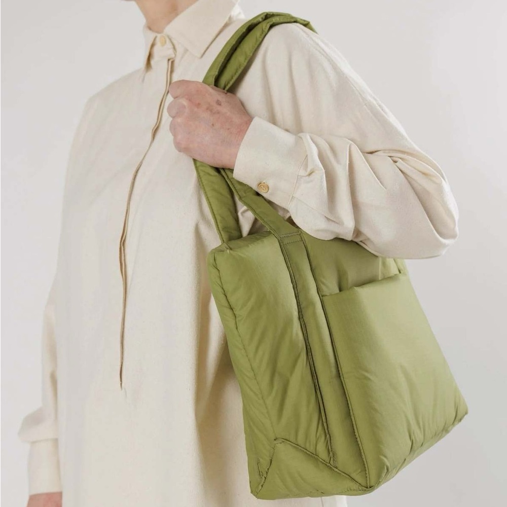 Baggu Puffy Mini Tote pistachio EUC